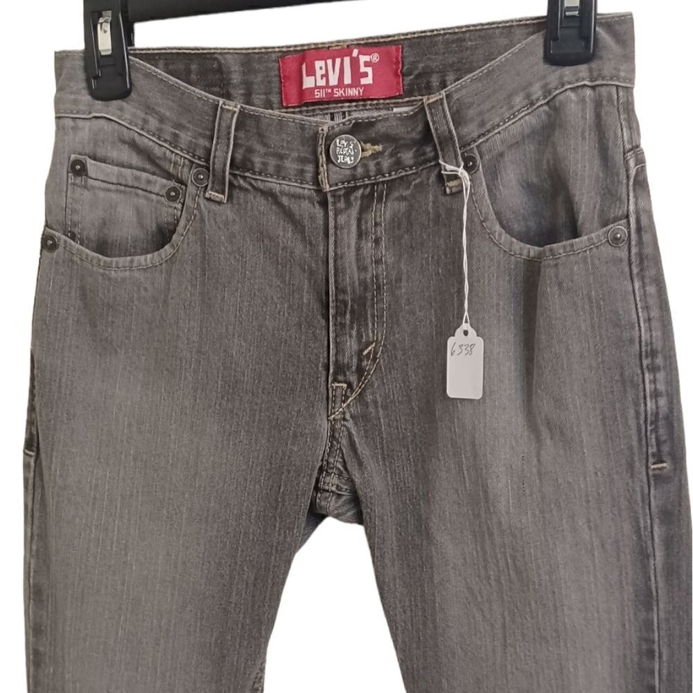 633820...Levi's 511 Skinny Jeans Size 14 Reg, W26, 26" Inseam 8 1/2" Rise - Picture 2 of 5